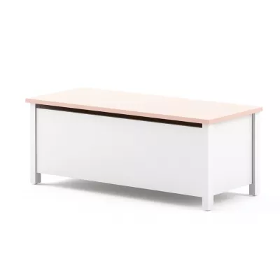 Kommode für Kinderzimmer MISE - weiß/rosa
