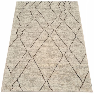 Skandinavischer Stückteppich 200x290 cm OZAN - beige / grau