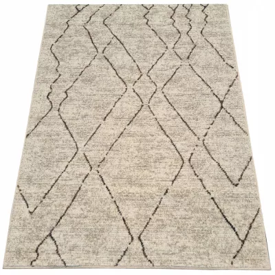 Skandinavischer Stückteppich 200x290 cm OZAN - beige / grau