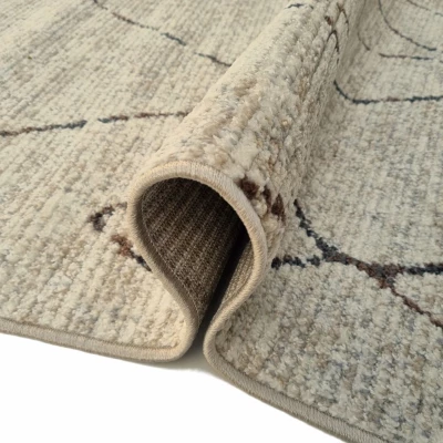 Skandinavischer Stückteppich 200x290 cm OZAN - beige / grau