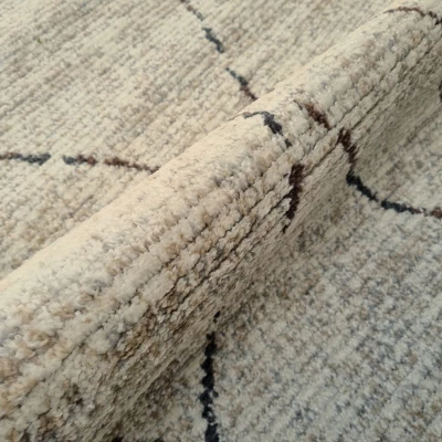 Skandinavischer Stückteppich 200x290 cm OZAN - beige / grau