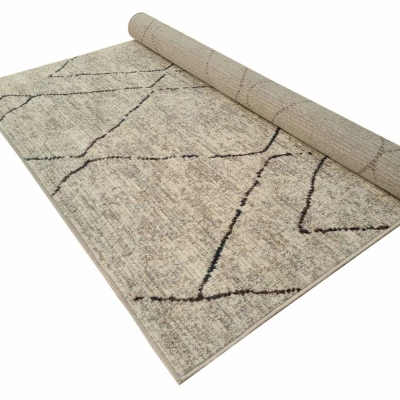 Skandinavischer Stückteppich 200x290 cm OZAN - beige / grau