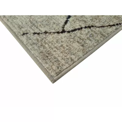 Skandinavischer Stückteppich 80x150 cm OZAN - beige / grau