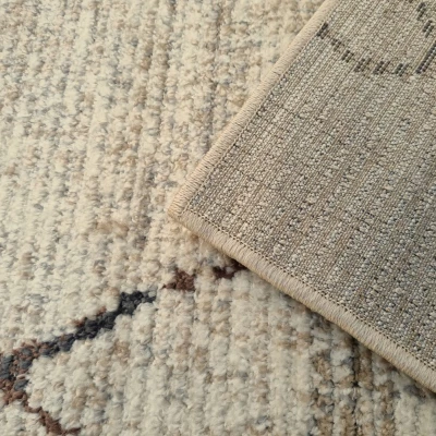Skandinavischer Stückteppich 60x100 cm OZAN - beige / grau