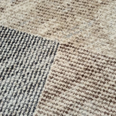 Rechteckiger Teppich 60x100 cm OZAN - beige / grau