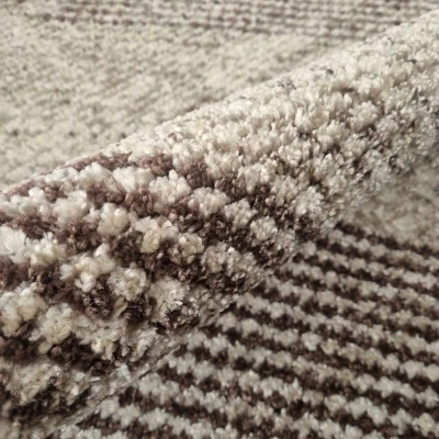 Rechteckiger Teppich 60x100 cm OZAN - beige / grau