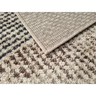 Rechteckiger Teppich 60x100 cm OZAN - beige / grau