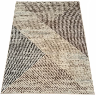 Rechteckiger Teppich 60x100 cm OZAN - beige / grau