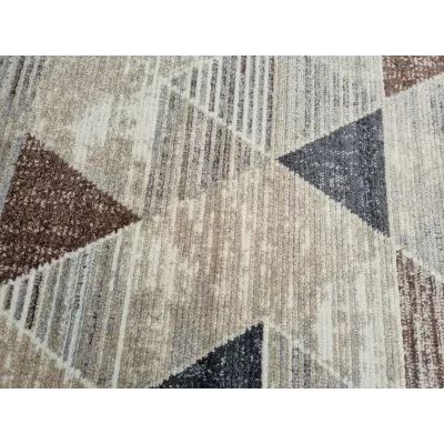 Geometrischer Stückteppich 60x100 cm OZAN - beige / grau