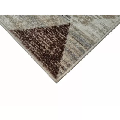 Geometrischer Stückteppich 60x100 cm OZAN - beige / grau