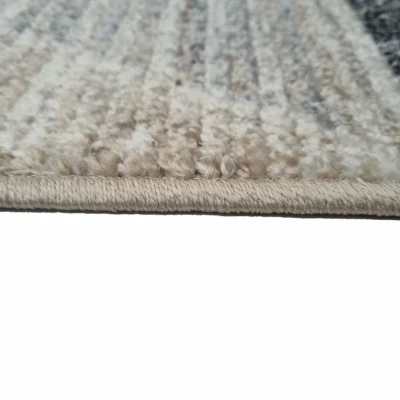 Geometrischer Stückteppich 60x100 cm OZAN - beige / grau