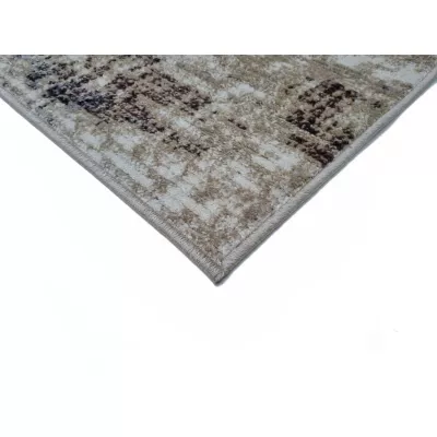 Abstrakter Stückteppich 140x190 cm OZAN - beige / grau