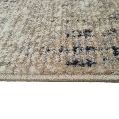 Abstrakter Stückteppich 60x100 cm OZAN - beige / grau