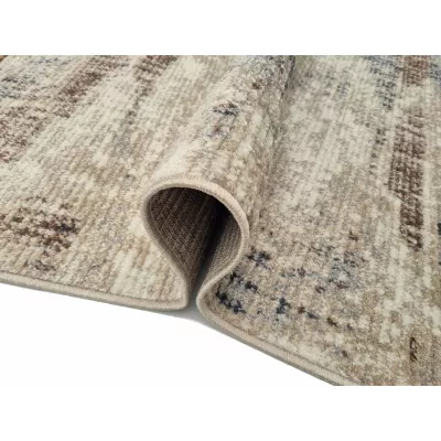 Abstrakter Stückteppich 60x100 cm OZAN - beige / grau