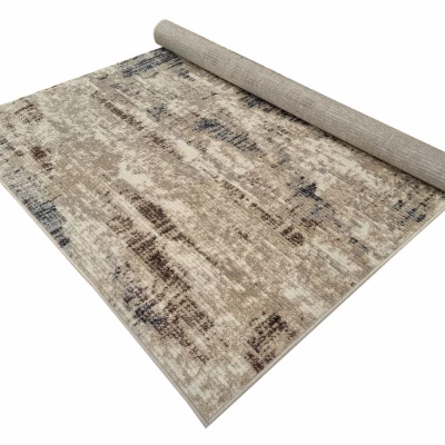 Abstrakter Stückteppich 60x100 cm OZAN - beige / grau