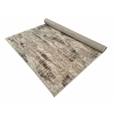 Abstrakter Stückteppich 60x100 cm OZAN - beige / grau