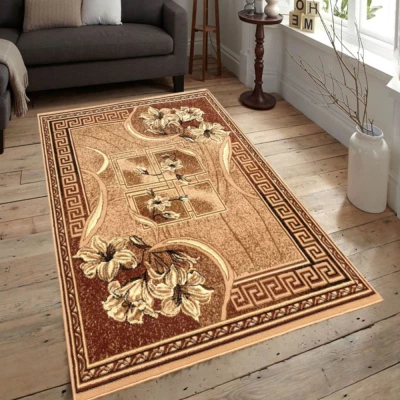 Gemusterter Teppich 250x350 cm LUKEN - beige/braun