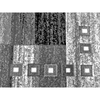Geometrischer Teppich 200x400 cm LUKEN - grau