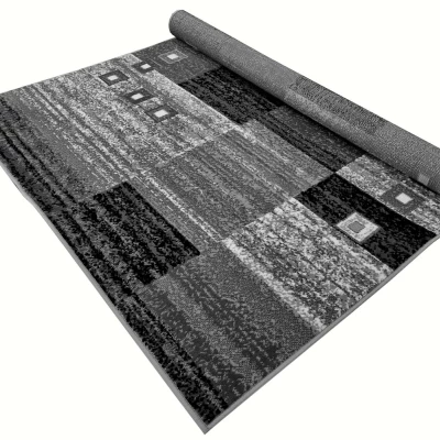 Geometrischer Teppich 200x400 cm LUKEN - grau