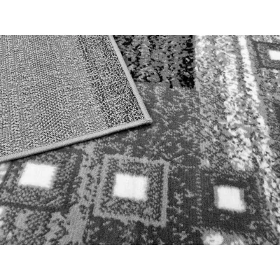 Geometrischer Teppich 140x190 cm LUKEN - grau