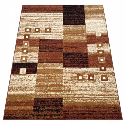 Geometrischer Teppich 250x350 cm LUKEN - braun