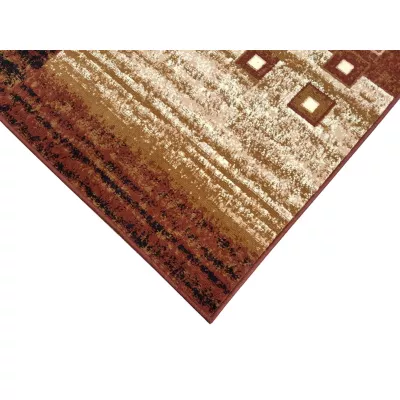Geometrischer Teppich 70x130 cm LUKEN - braun