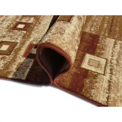 Geometrischer Teppich 70x130 cm LUKEN - braun