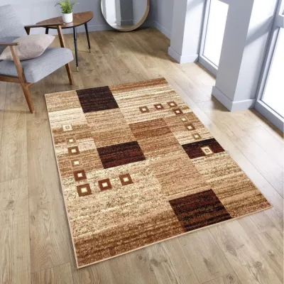 Geometrischer Einzelteppich 250x350 cm LUKEN - beige