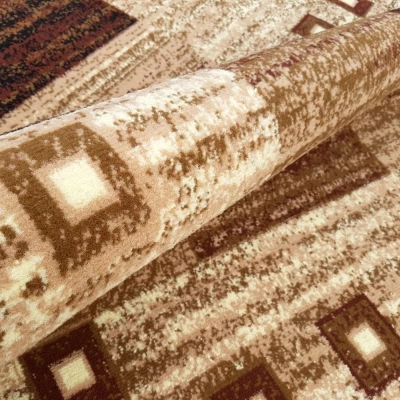 Geometrischer Teppich 150x300 cm LUKEN - beige