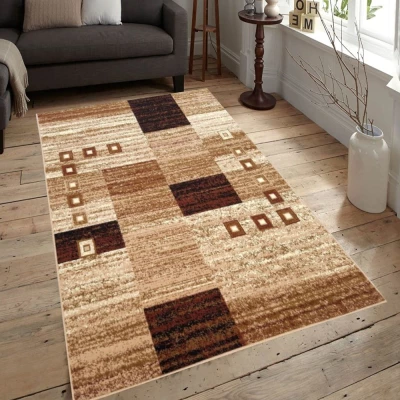 Geometrischer Teppich 150x300 cm LUKEN - beige