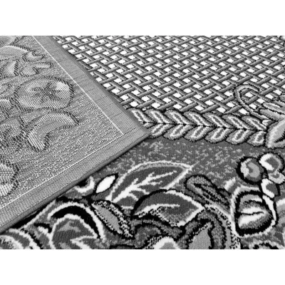 Gemusterter Teppich 160x220 cm LUKEN - grau