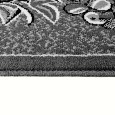 Gemusterter Teppich 140x190 cm LUKEN - grau
