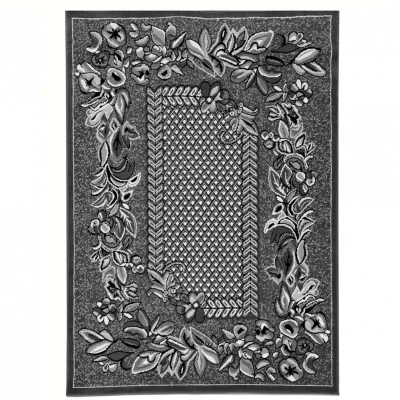Gemusterter Teppich 140x190 cm LUKEN - grau