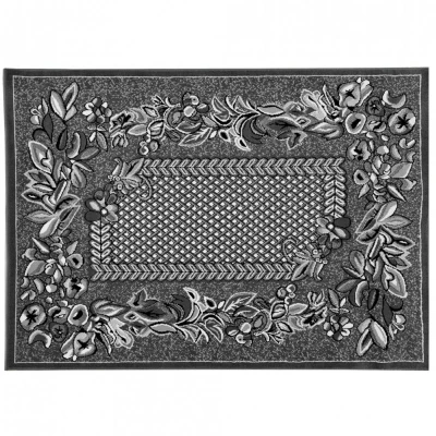Gemusterter Teppich 140x190 cm LUKEN - grau