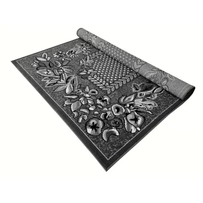 Gemusterter Teppich 70x130 cm LUKEN - grau