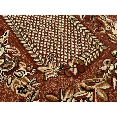 Gemusterter Einzelteppich 250x350 cm LUKEN - braun