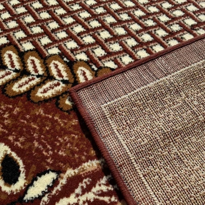 Gemusterter Einzelteppich 250x350 cm LUKEN - braun
