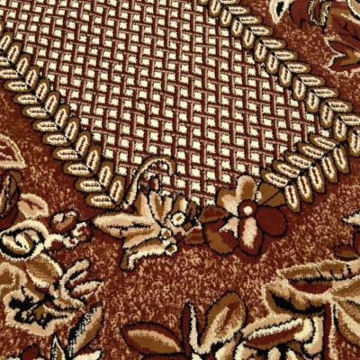 Gemusterter Teppich 140x190 cm LUKEN - braun