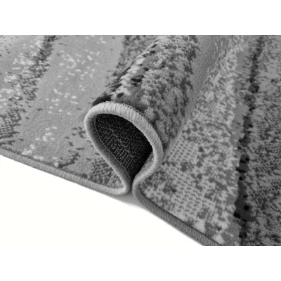 Rechteckiger Teppich 80x150 cm LUKEN - grau / schwarz