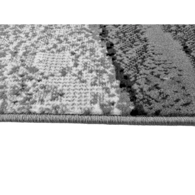 Rechteckiger Teppich 70x130 cm LUKEN - grau / schwarz