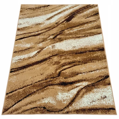 Rechteckiger Teppich 250x350 cm LUKEN - beige/braun