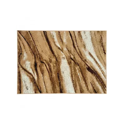 Rechteckiger Teppich 250x350 cm LUKEN - beige/braun
