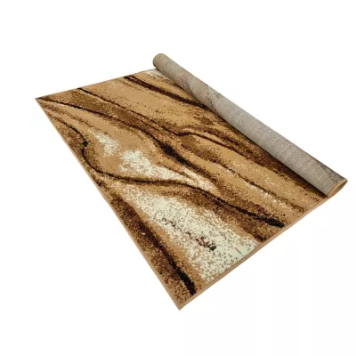 Rechteckiger Teppich 80x150 cm LUKEN - beige / braun