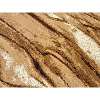 Rechteckiger Teppich 50x90 cm LUKEN - beige / braun