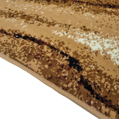 Rechteckiger Teppich 50x90 cm LUKEN - beige / braun