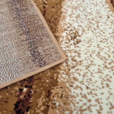 Rechteckiger Teppich 50x90 cm LUKEN - beige / braun