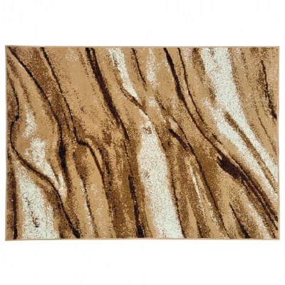 Rechteckiger Teppich 50x90 cm LUKEN - beige / braun