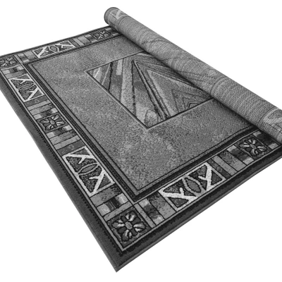 Gemusterter Stückteppich 80x150 cm LUKEN - grau