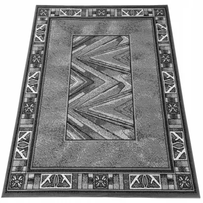 Gemusterter Stückteppich 80x150 cm LUKEN - grau