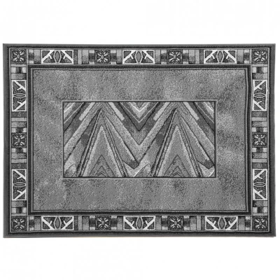 Gemusterter Stückteppich 70x130 cm LUKEN - grau